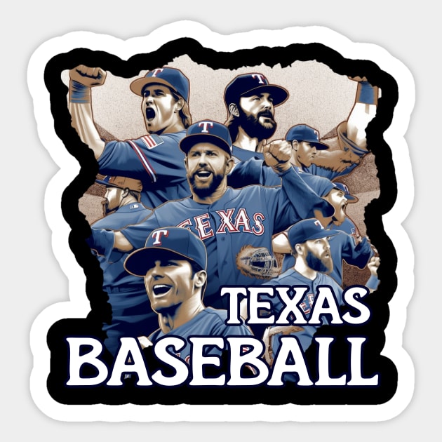 TEXAS BASEBALL Sticker by Pixy Official